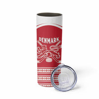 Custom Denmark Hockey Skinny Tumbler Come On Danish Lions