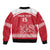 Custom Denmark Hockey Sleeve Zip Bomber Jacket Come On Danish Lions