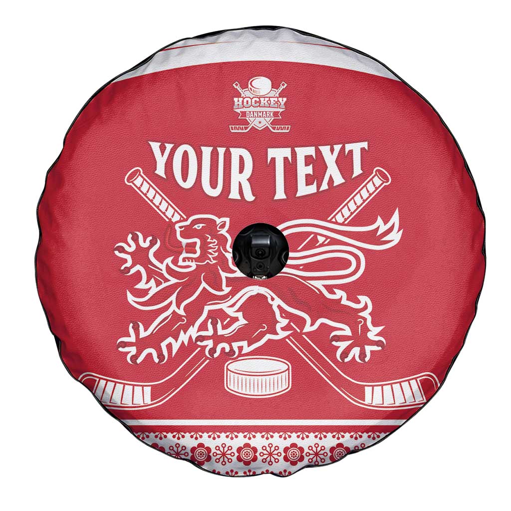 Custom Denmark Hockey Spare Tire Cover Come On Danish Lions