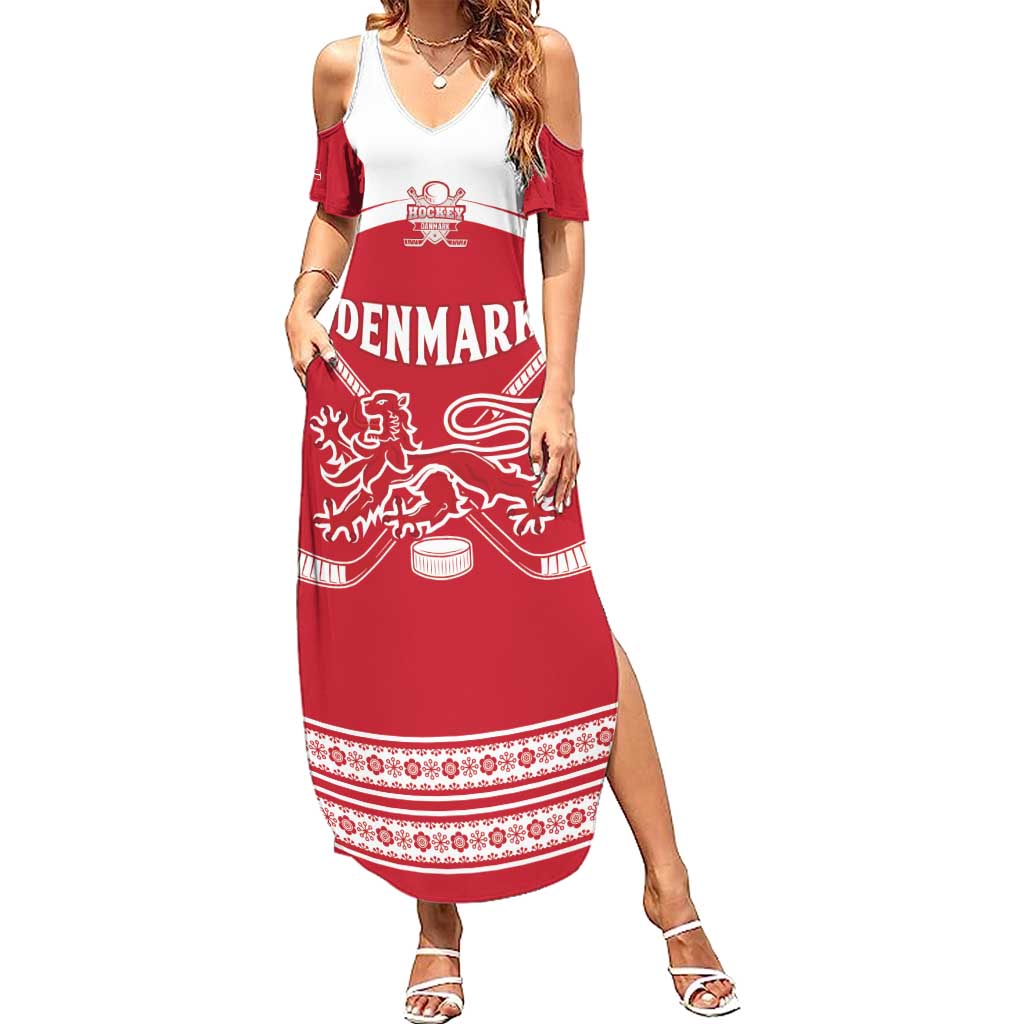 Custom Denmark Hockey Summer Maxi Dress Come On Danish Lions
