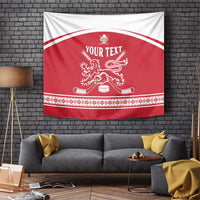 Custom Denmark Hockey Tapestry Come On Danish Lions