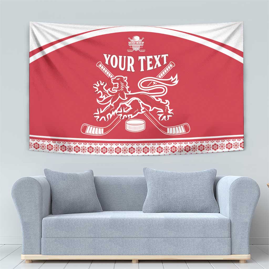 Custom Denmark Hockey Tapestry Come On Danish Lions