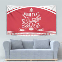 Custom Denmark Hockey Tapestry Come On Danish Lions