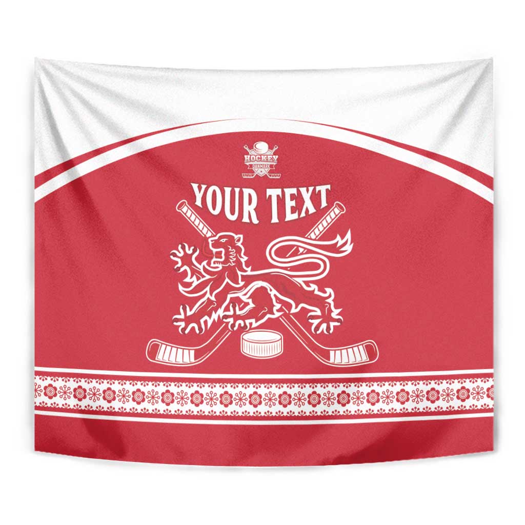 Custom Denmark Hockey Tapestry Come On Danish Lions