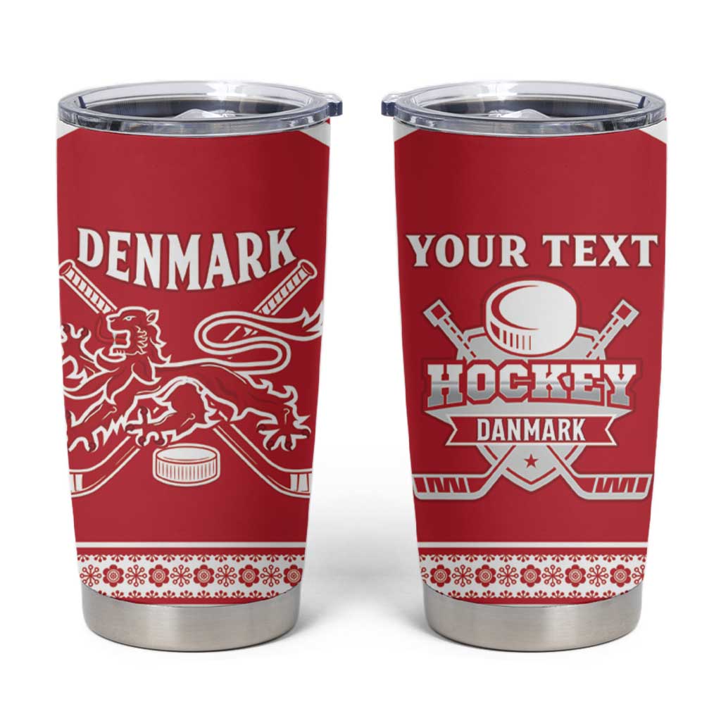 Custom Denmark Hockey Tumbler Cup Come On Danish Lions