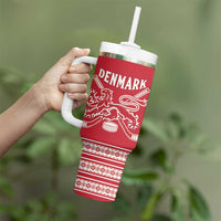 Custom Denmark Hockey Tumbler With Handle Come On Danish Lions