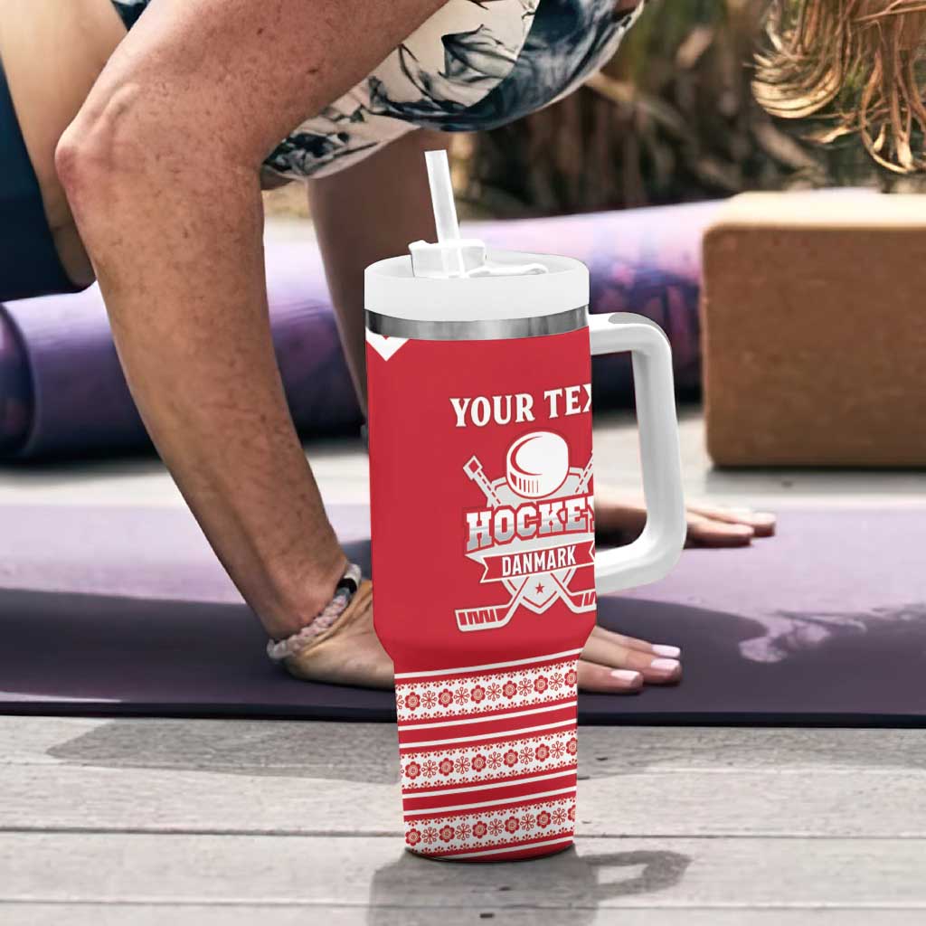 Custom Denmark Hockey Tumbler With Handle Come On Danish Lions
