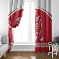 Custom Denmark Hockey Window Curtain Come On Danish Lions