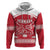 Custom Denmark Hockey Zip Hoodie Come On Danish Lions