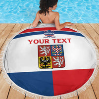 Custom Czech Hockey Beach Blanket Go Cesko
