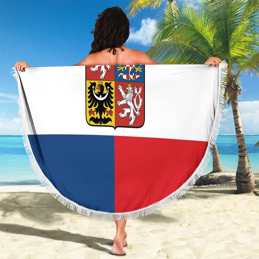 Custom Czech Hockey Beach Blanket Go Cesko