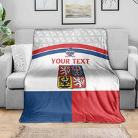 Custom Czech Hockey Blanket Go Cesko