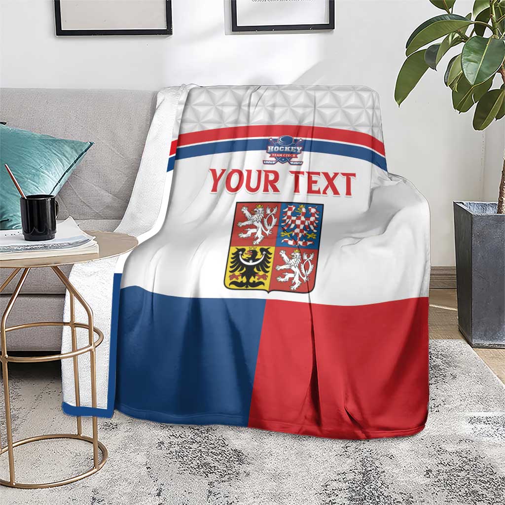 Custom Czech Hockey Blanket Go Cesko