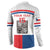 Custom Czech Hockey Button Sweatshirt Go Cesko