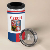 Custom Czech Hockey 4 in 1 Can Cooler Tumbler Go Cesko