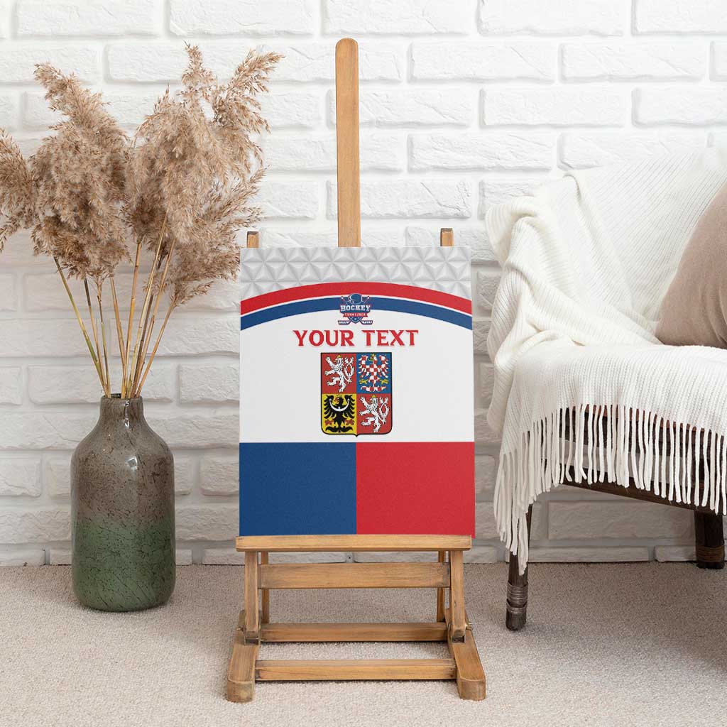 Custom Czech Hockey Canvas Wall Art Go Cesko