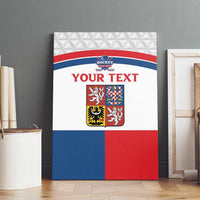 Custom Czech Hockey Canvas Wall Art Go Cesko