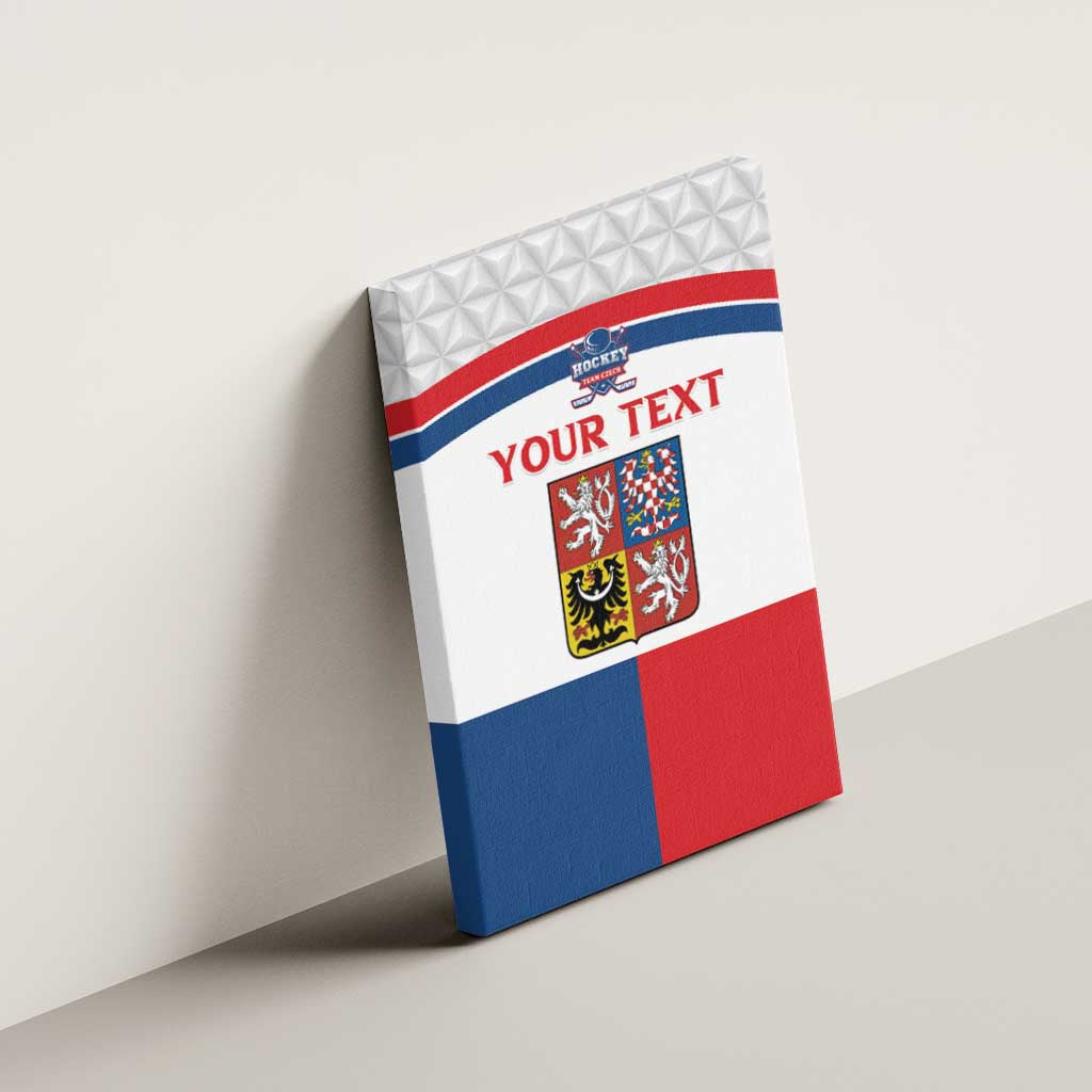 Custom Czech Hockey Canvas Wall Art Go Cesko