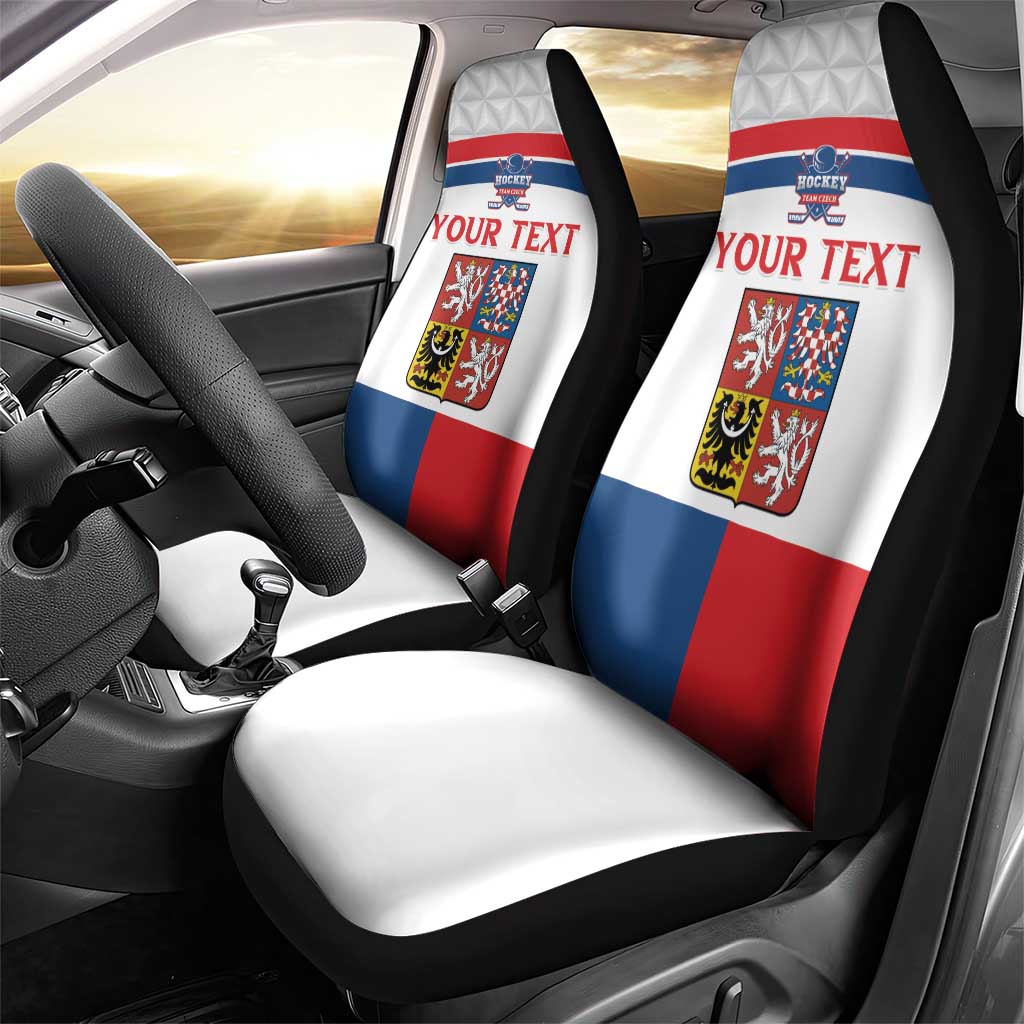 Custom Czech Hockey Car Seat Cover Go Cesko