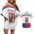 Custom Czech Hockey Couples Matching Off Shoulder Short Dress and Hawaiian Shirt Go Cesko