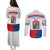 Custom Czech Hockey Couples Matching Puletasi and Long Sleeve Button Shirt Go Cesko
