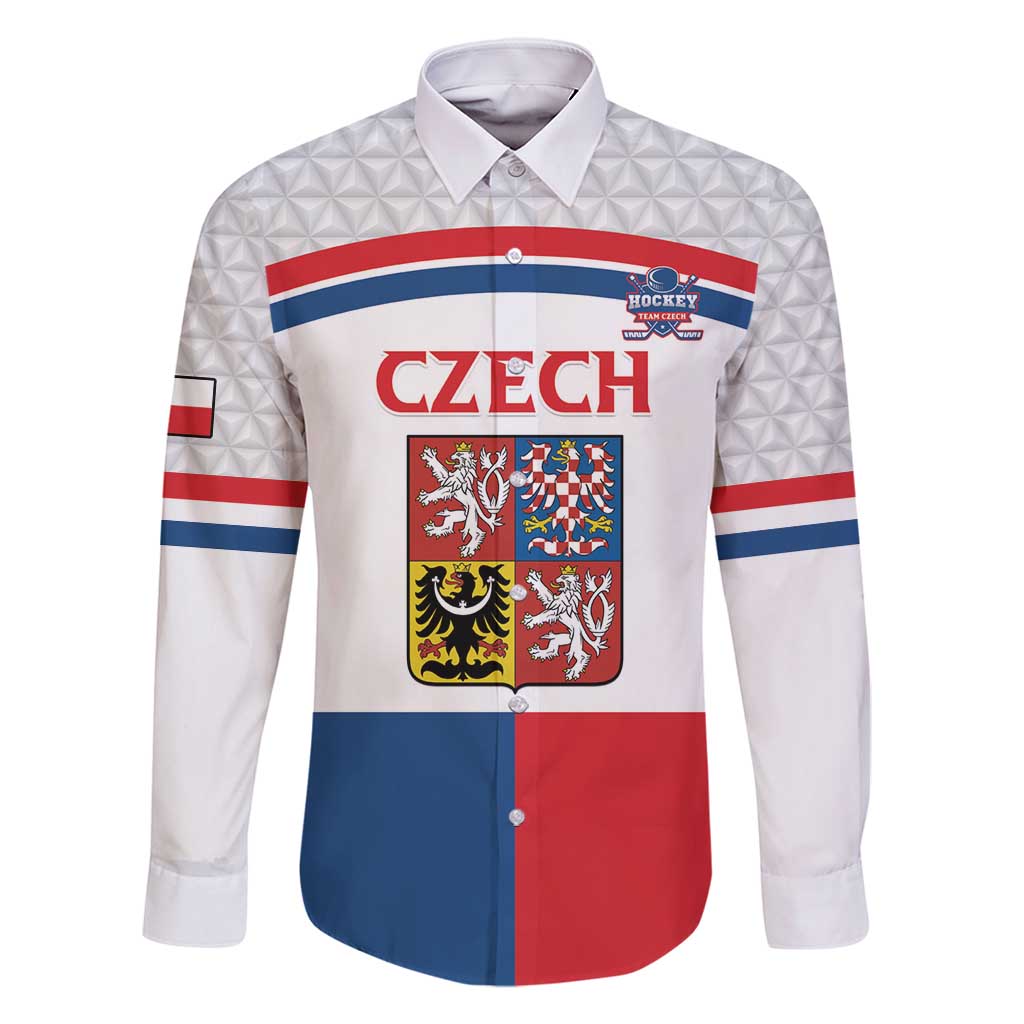 Custom Czech Hockey Family Matching Long Sleeve Bodycon Dress and Hawaiian Shirt Go Cesko