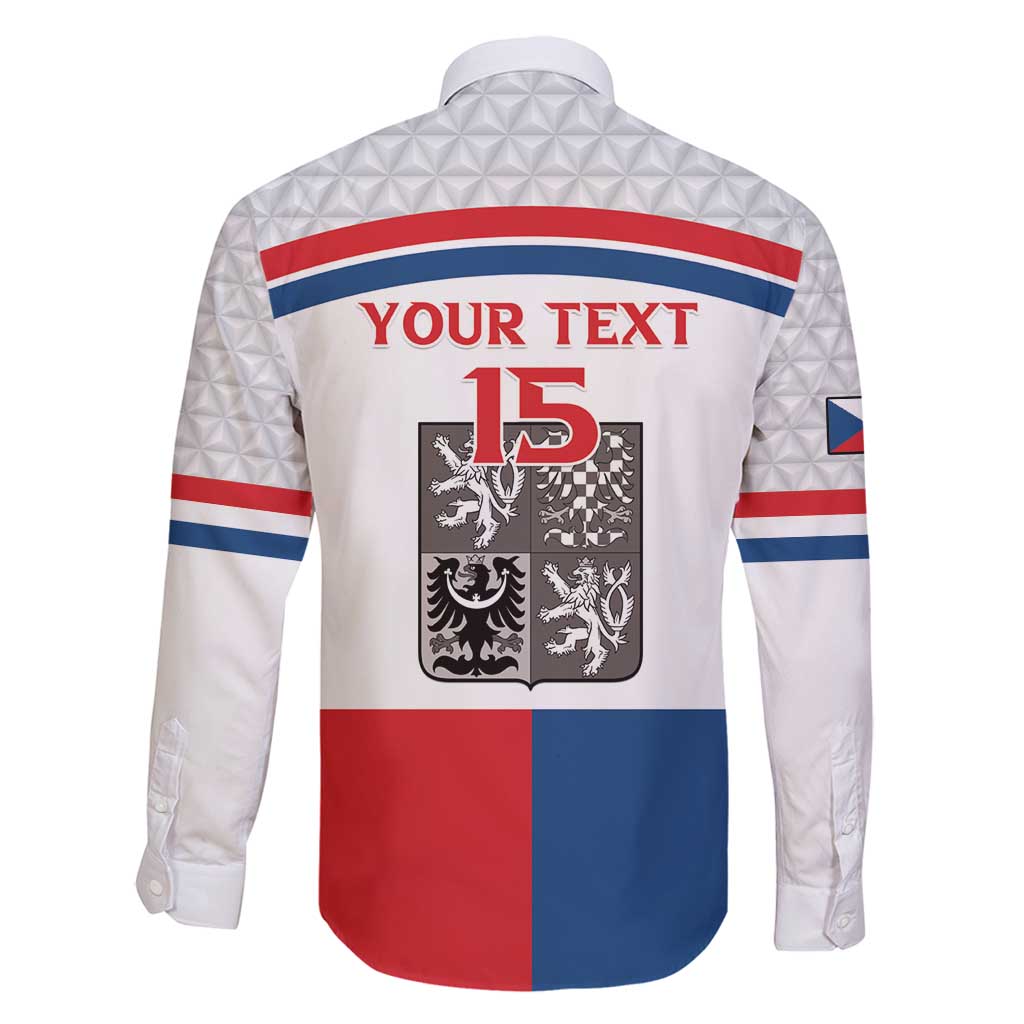 Custom Czech Hockey Family Matching Long Sleeve Bodycon Dress and Hawaiian Shirt Go Cesko