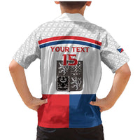 Custom Czech Hockey Family Matching Mermaid Dress and Hawaiian Shirt Go Cesko