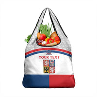 Custom Czech Hockey Grocery Bag Go Cesko