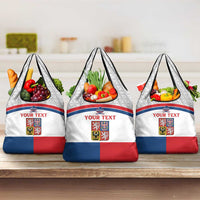Custom Czech Hockey Grocery Bag Go Cesko