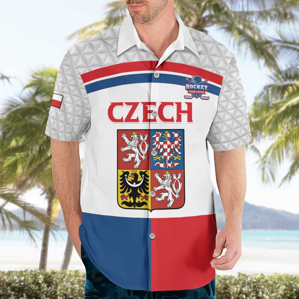 Custom Czech Hockey Hawaiian Shirt Go Cesko