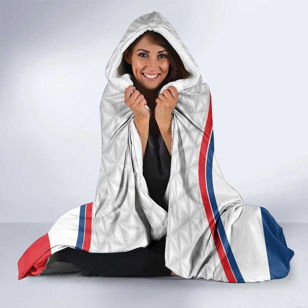 Custom Czech Hockey Hooded Blanket Go Cesko