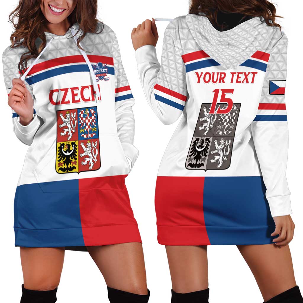 Custom Czech Hockey Hoodie Dress Go Cesko