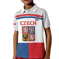 Custom Czech Hockey Kid Polo Shirt Go Cesko