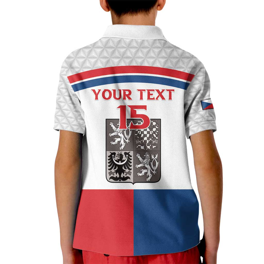 Custom Czech Hockey Kid Polo Shirt Go Cesko