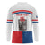 Custom Czech Hockey Long Sleeve Polo Shirt Go Cesko