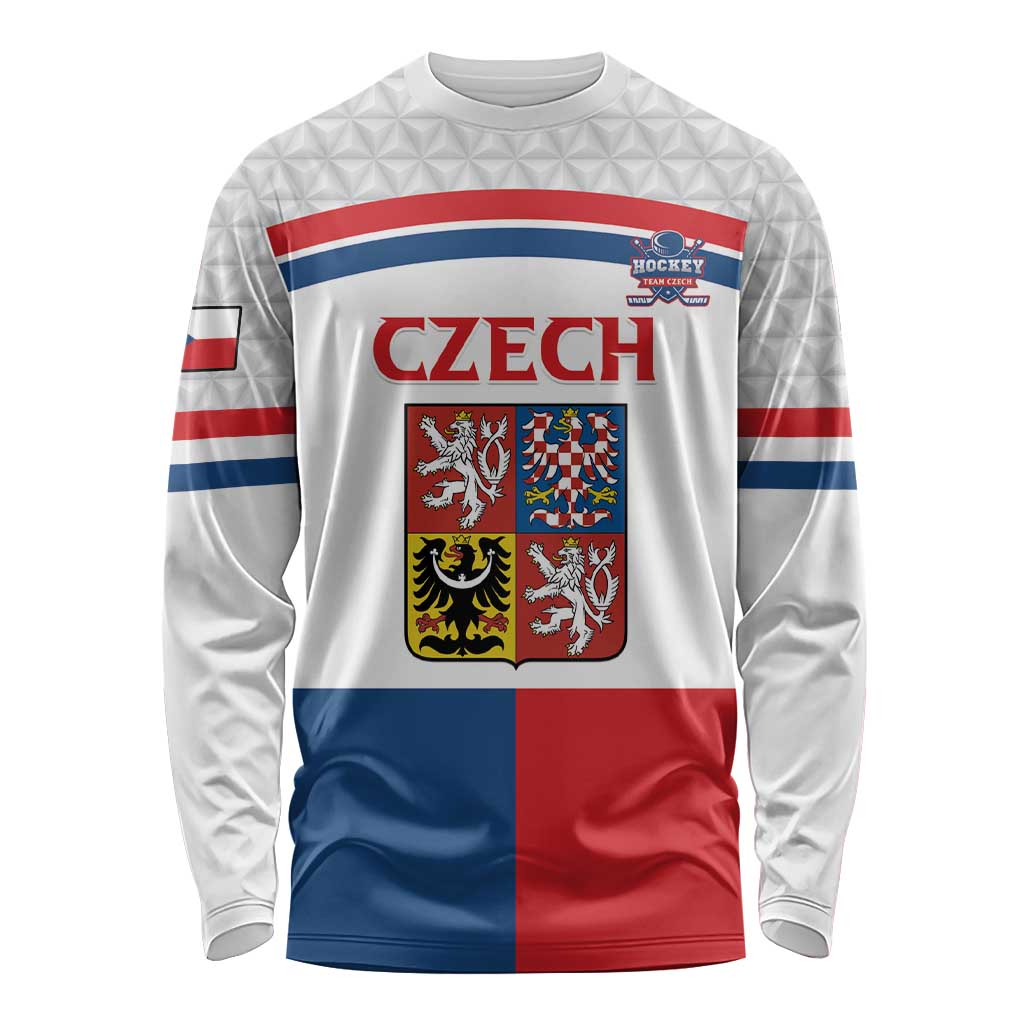 Custom Czech Hockey Long Sleeve Shirt Go Cesko
