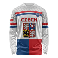 Custom Czech Hockey Long Sleeve Shirt Go Cesko