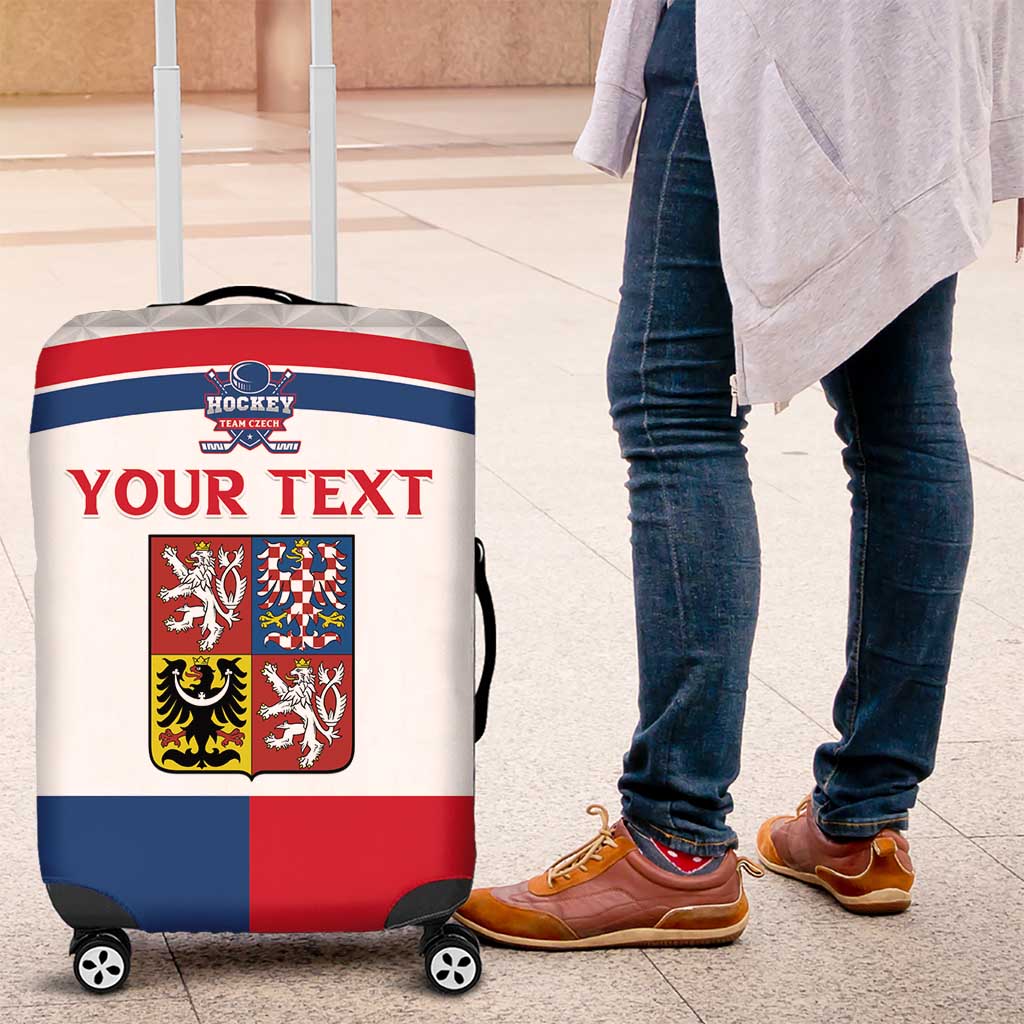 Custom Czech Hockey Luggage Cover Go Cesko