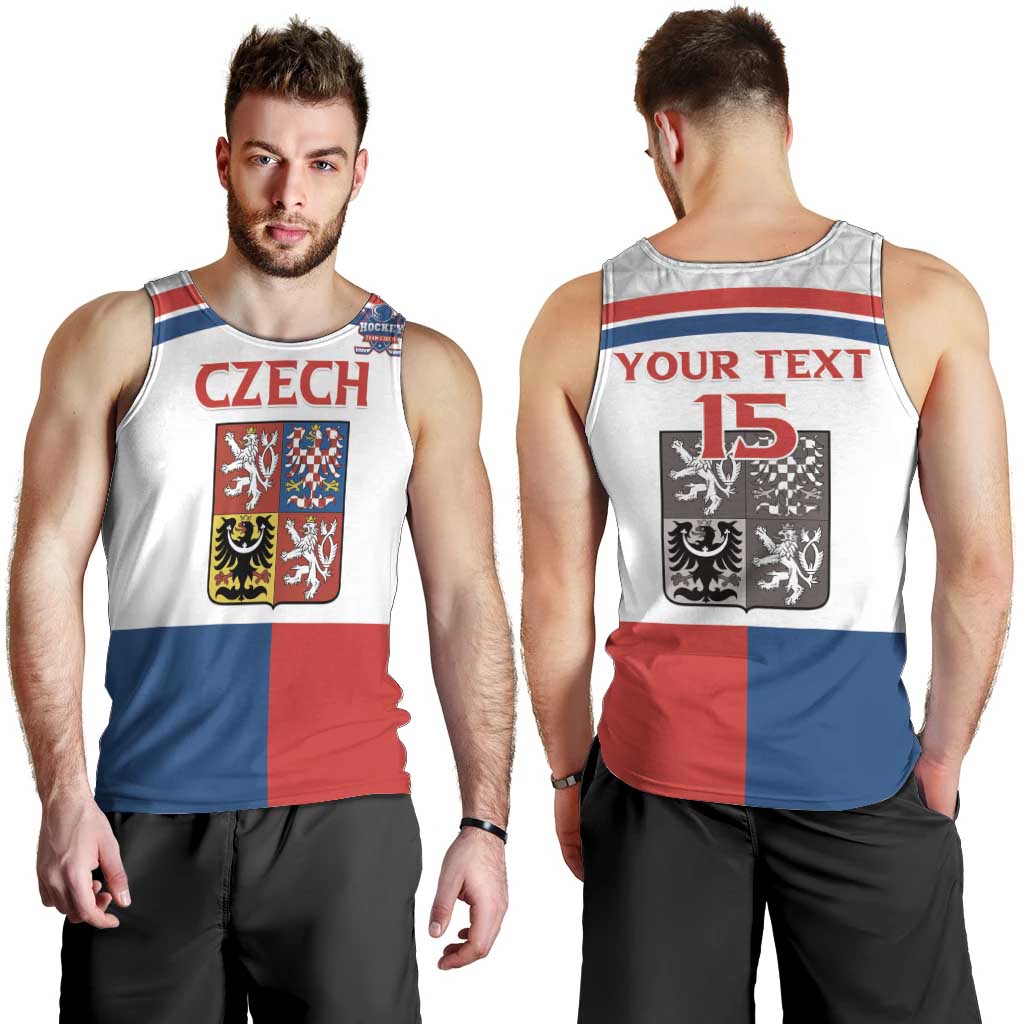 Custom Czech Hockey Men Tank Top Go Cesko
