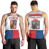 Custom Czech Hockey Men Tank Top Go Cesko