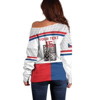Custom Czech Hockey Off Shoulder Sweater Go Cesko