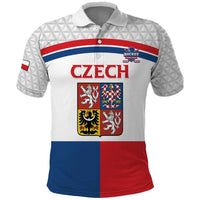Custom Czech Hockey Polo Shirt Go Cesko