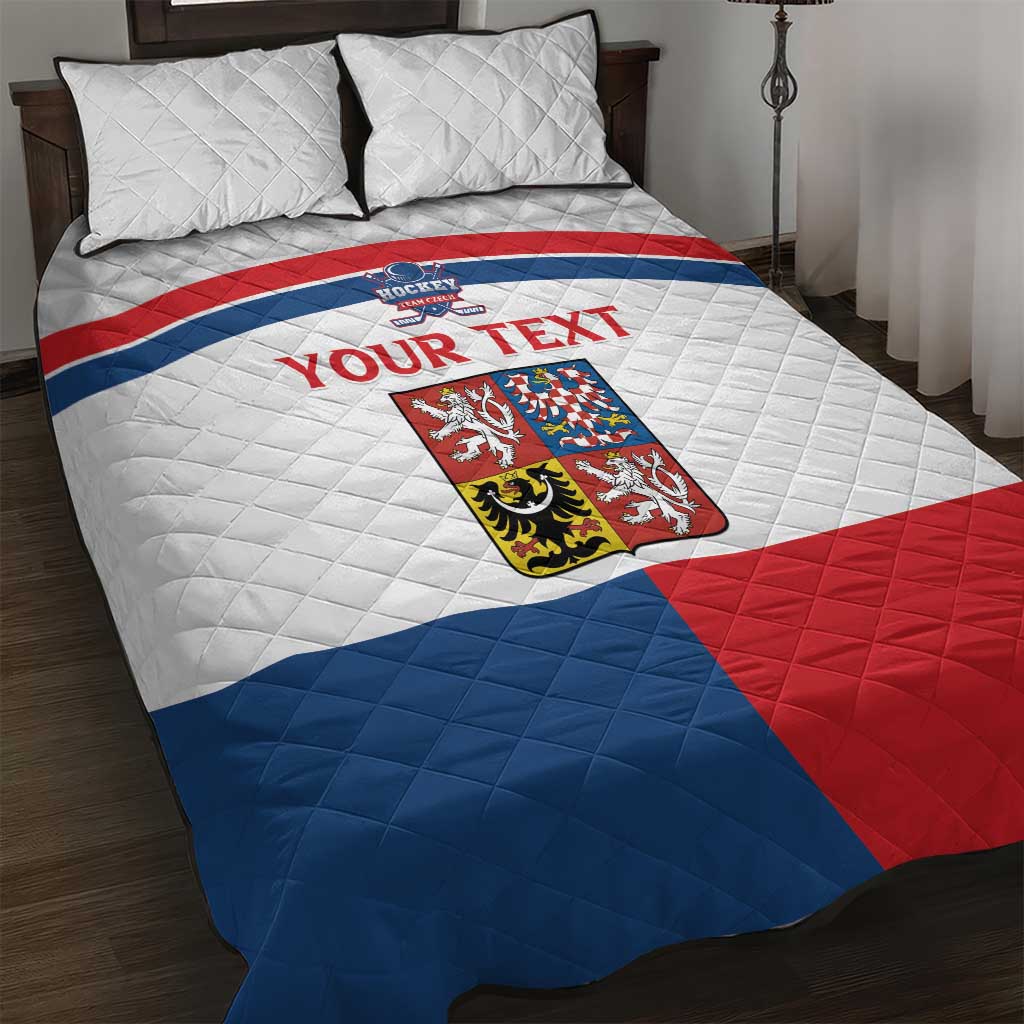 Custom Czech Hockey Quilt Bed Set Go Cesko