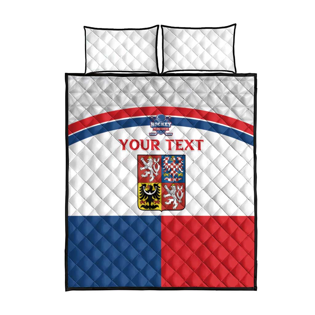 Custom Czech Hockey Quilt Bed Set Go Cesko