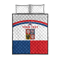 Custom Czech Hockey Quilt Bed Set Go Cesko