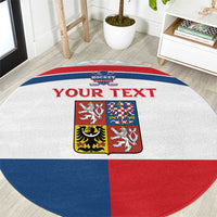 Custom Czech Hockey Round Carpet Go Cesko