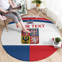 Custom Czech Hockey Round Carpet Go Cesko