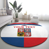 Custom Czech Hockey Round Carpet Go Cesko