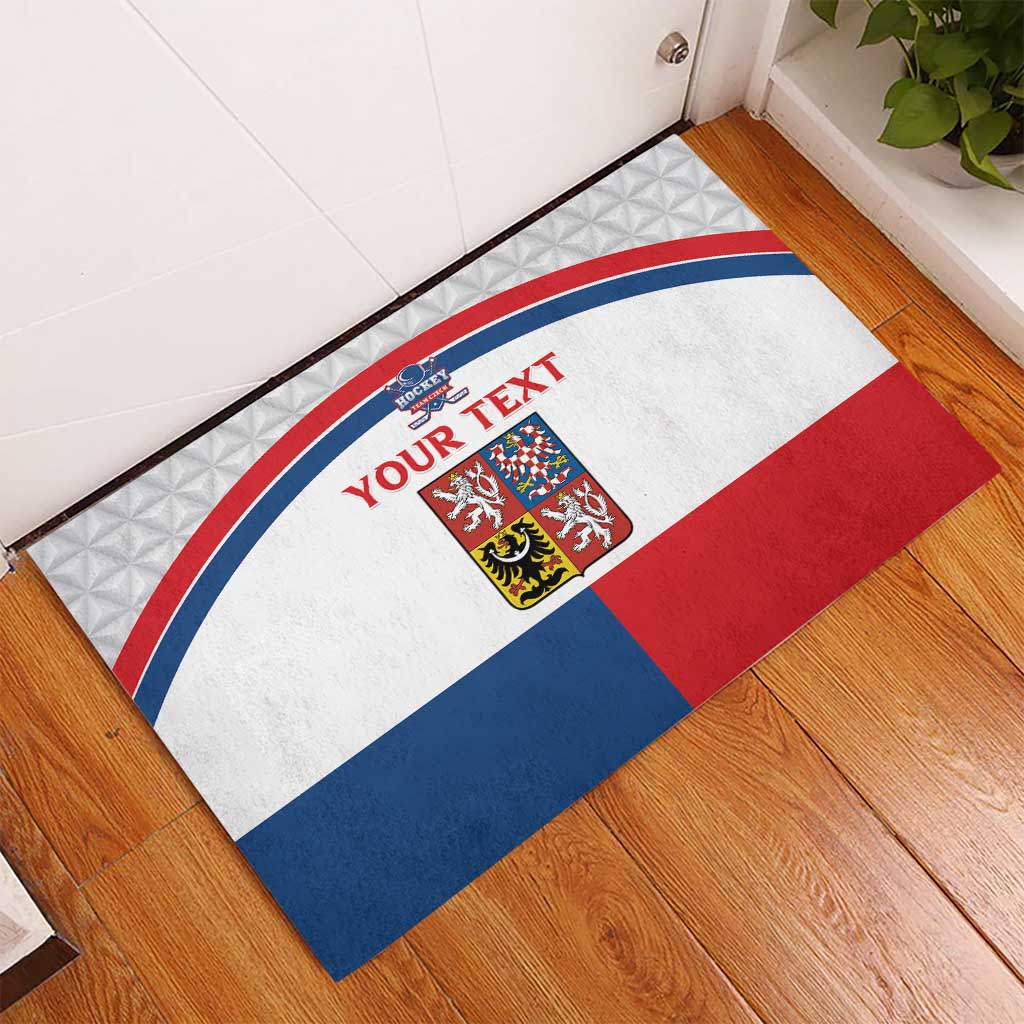 Custom Czech Hockey Rubber Doormat Go Cesko
